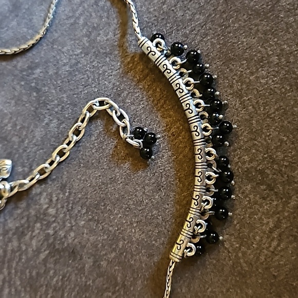 BRIGHTON Figaro Black Bauble Bead Bar Necklace - Picture 4 of 5